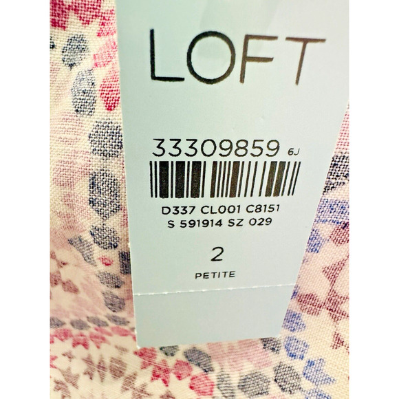 NWT ANN TAYLOR LOFT LINEN BLEND WRAP SKIRT WOMEN'S PETITE SIZE 2 - Picture 10 of 10